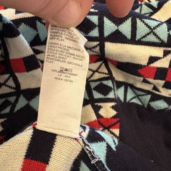 Woolrich Women's Southwestern Print Cardigan Sweater Coat Aztec Sz M Western - Picture 6 of 8